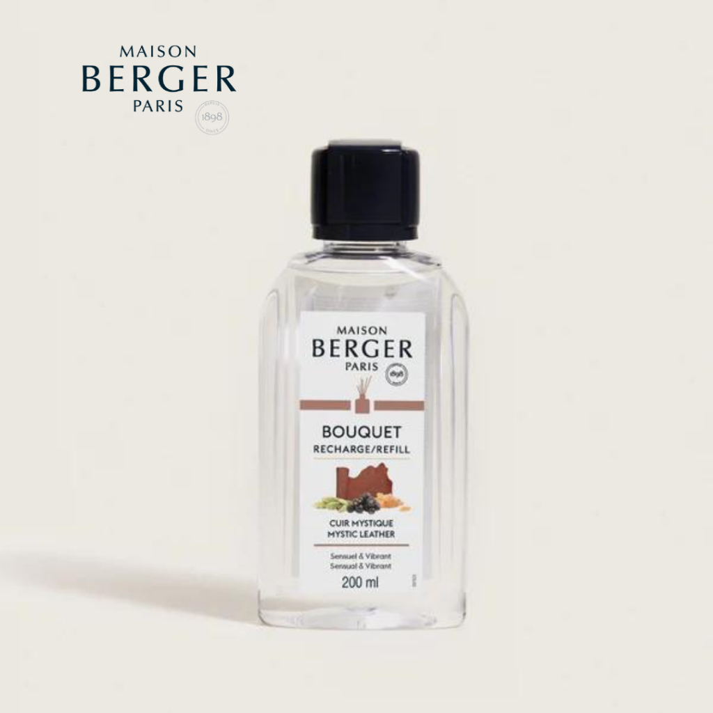 Maison Berger, Mystic Leather Bouquet Refill 200ml, น้ำหอมเติมก้านกระจาย บ้านหอม ดับกลิ่น บ้านสะอาด 