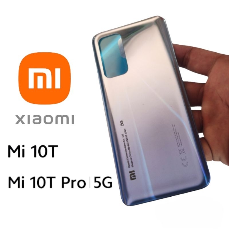 ฝาหลังครอบแบตเตอรี่ Xiaomi Mi10T Mi 10T pro 5G อะไหล่ฝาครอบเคลือบกระจก