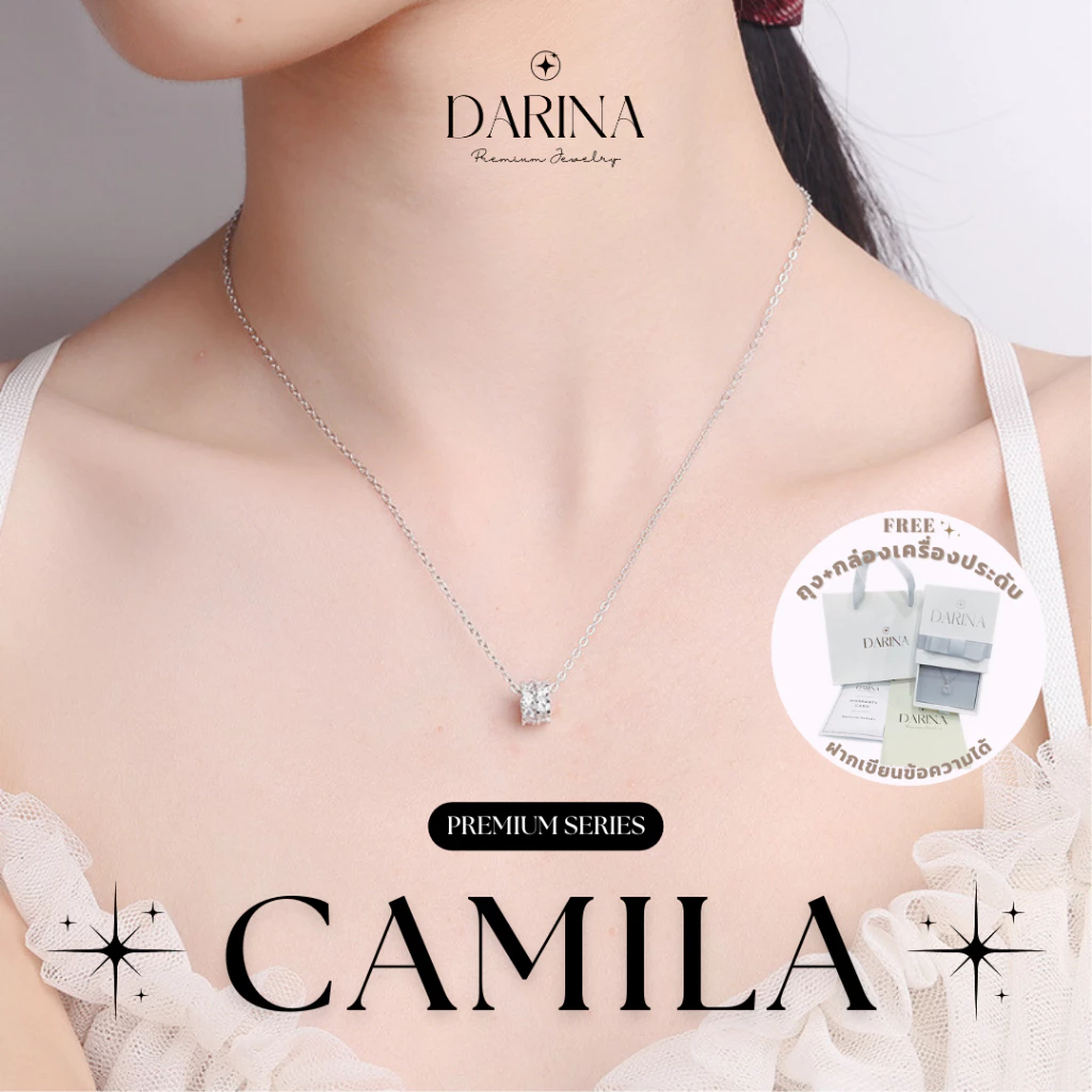 Camila Necklace สร้อยคอ Darina Jewelry DRN0052 ✨พร้อมกล่องเครื่องประดับ เขียนการ์ดได้