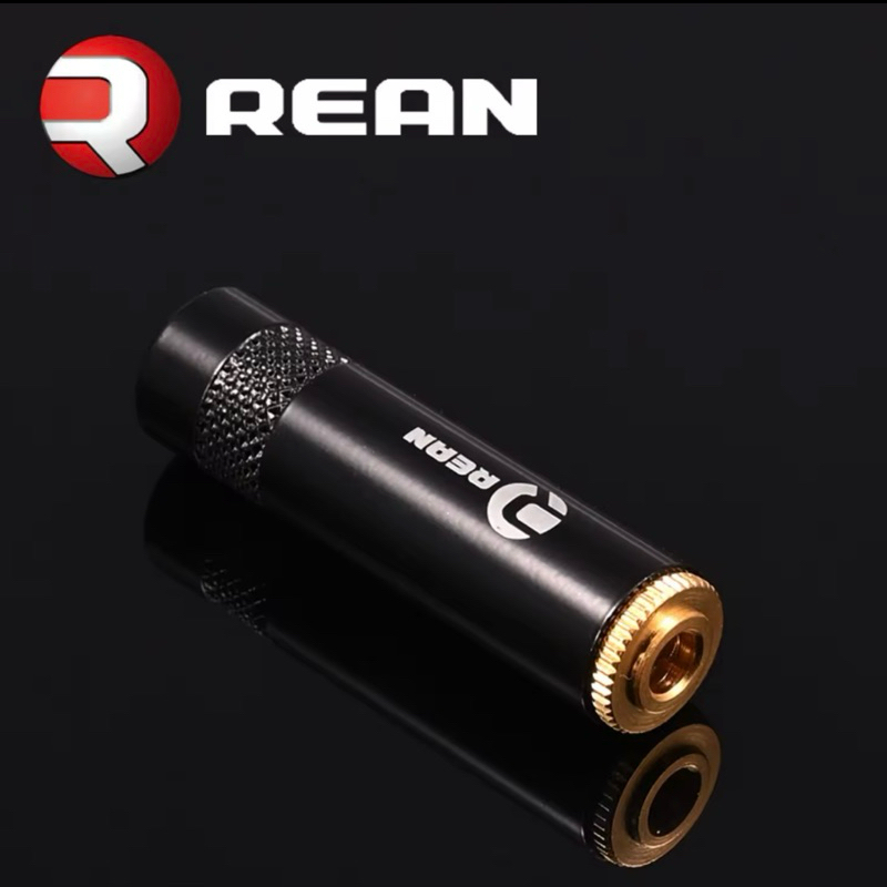 แจ็ค 3.5 มม. ตัวเมีย REAN แท้ NYS240LBG รองรับสาย 6 mm แท้นำเข้า