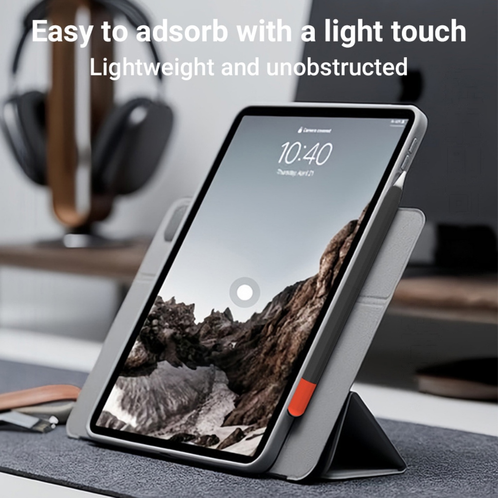 เคสซิลิโคนดินสอบางเฉียบสำหรับ Apple Pencil 3(USB-C) 2nd 1nd Pencil pro ที่ใส่ปากกากันลื่น Silicone Pencil Case-XF - รูปที่ 3