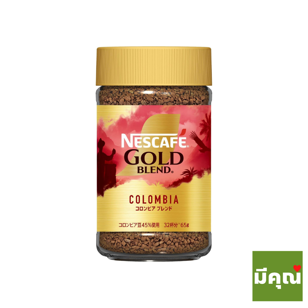 Nescafe Gold Blend Colombia เนสกาแฟ โกลด์เบลนด์ โคลอมเบีย Origin ผลิตจากญี่ปุ่น ขนาด 65g. ชงได้ 32 Cup