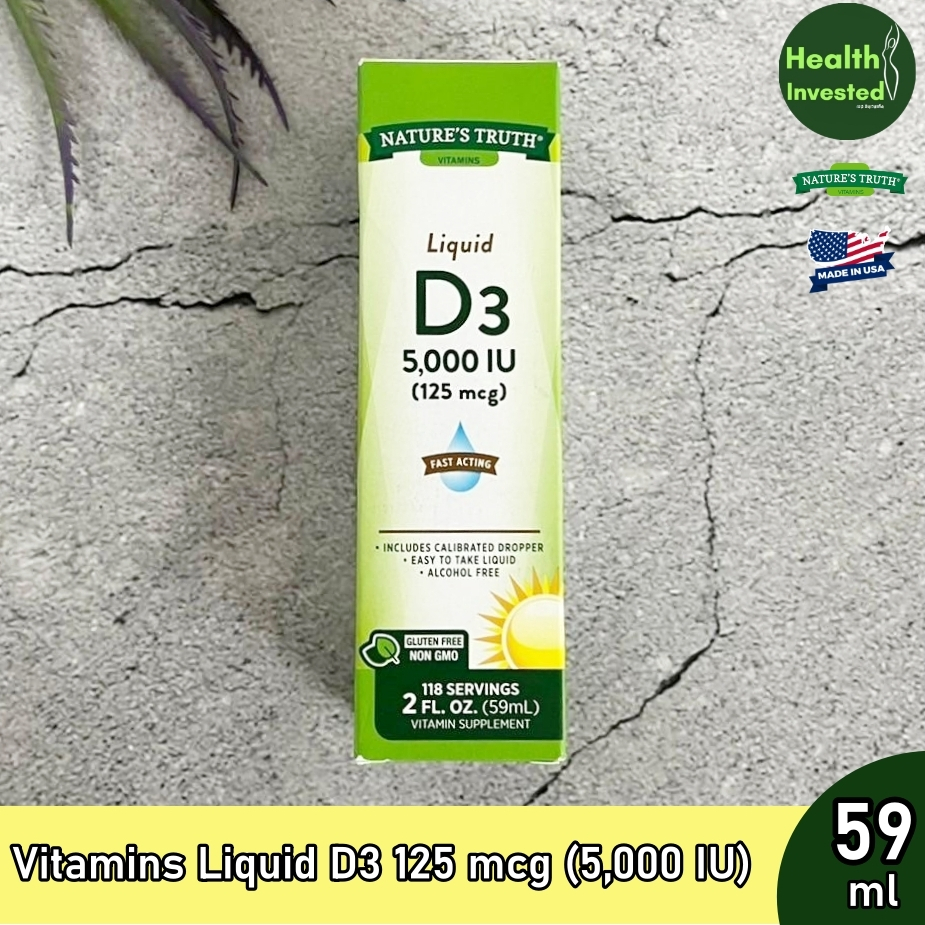 <Nature's Truth> Vitamins Liquid D3 125 mcg (5,000 IU) 59 ml วิตามินดี 3