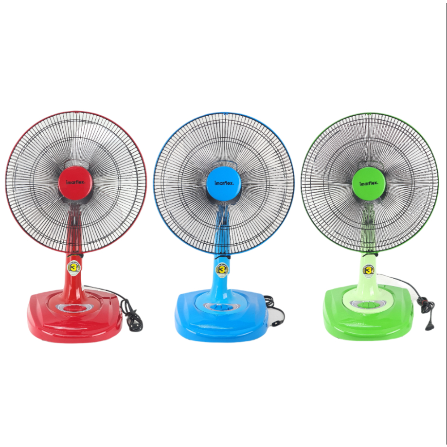 IMARFLEX พัดลมตั้งโต๊ะ 16 นิ้ว 3 ใบพัด มี 3 สี รุ่น IF-966 พัดลม ขนาด 16 นิ้ว ตั้งพื้น ตั้งโต๊ะ if-9