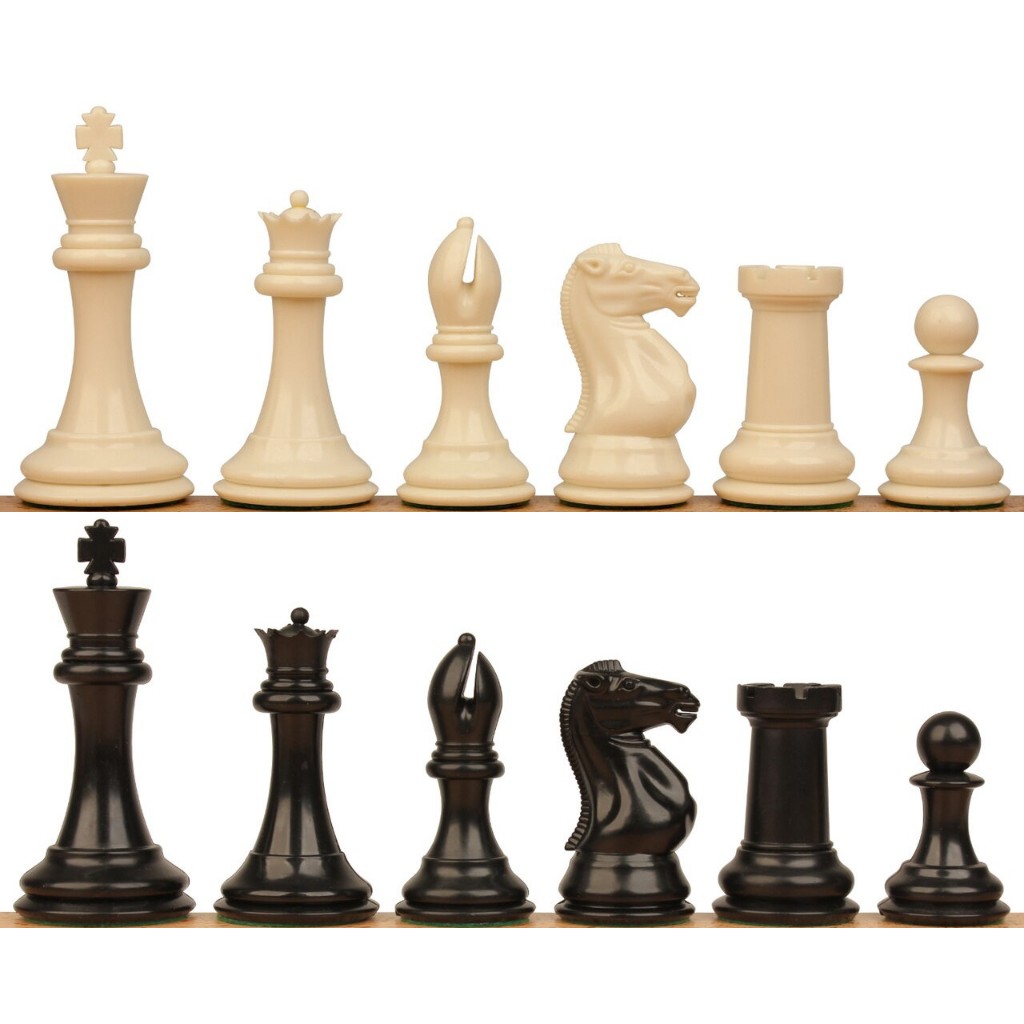 ตัวหมากรุกสากลฟิชเชอร์ 4 1/8" Fischer Series Plastic Chess Pieces