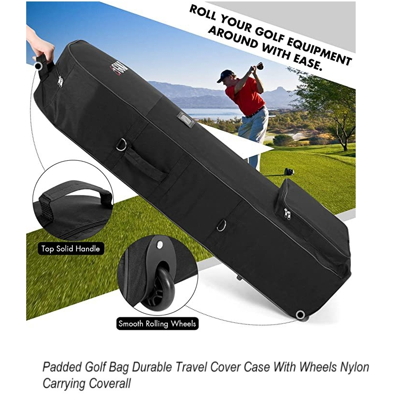 MAO GOLF BAG COVER กระเป๋าคลุมถุงกอล์ฟ มีล้อลาก พับเก็บได้ พกพาง่าย - รูปที่ 4