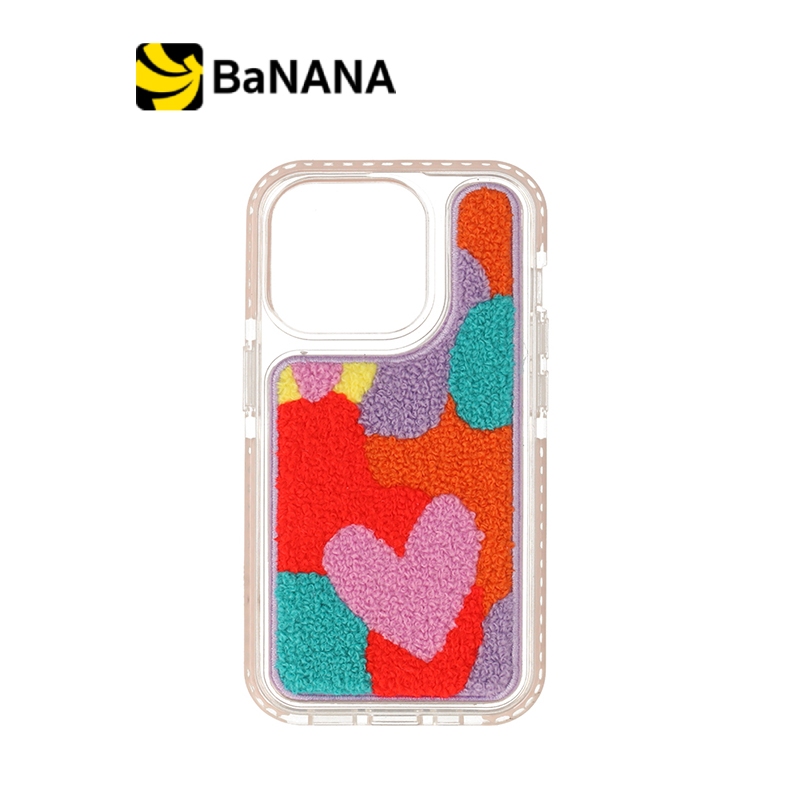 เคส QPLUS iPhone 15 Pro Heart Fabric by Banana IT