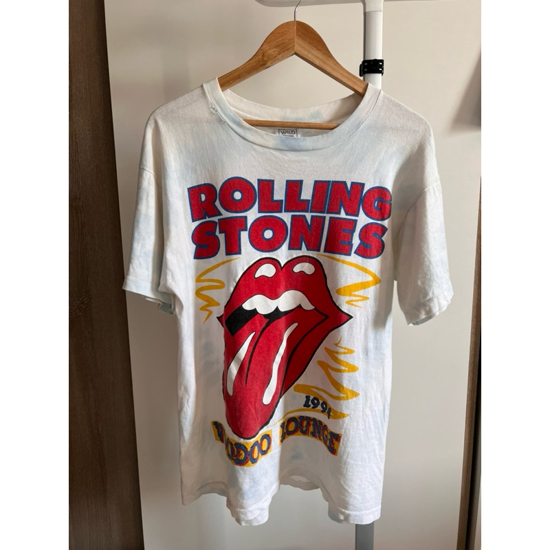 เสื้อยืดวินเทจ Rolling Stones ป้าย Wild Oats งานเซอร์