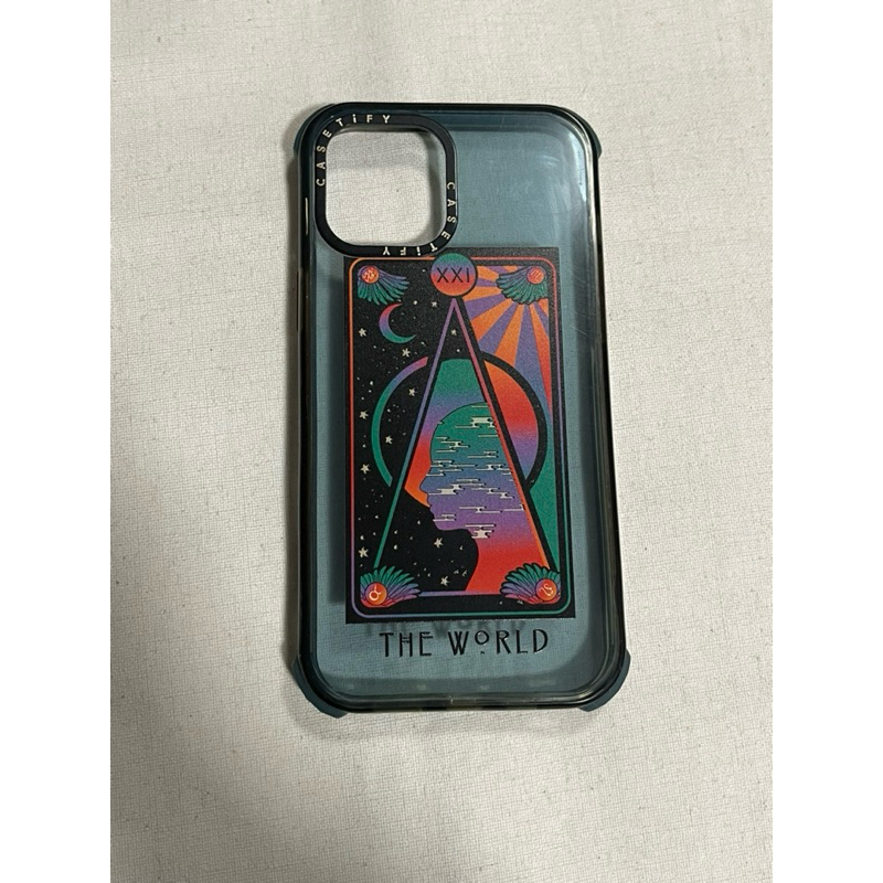 case_tify « the world » iphone 12promax มือสองของแท้ ของแท้กดจากเว็ป  พร้อมกล่อง แบบขอบกันกระแทกอย่า