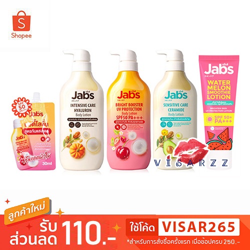 Jabs Body Lotion รีวิวเจาะลึก: เลือกสูตรไหนให้ผิวชุ่มชื้น กระจ่างใส ปกป้องแดด