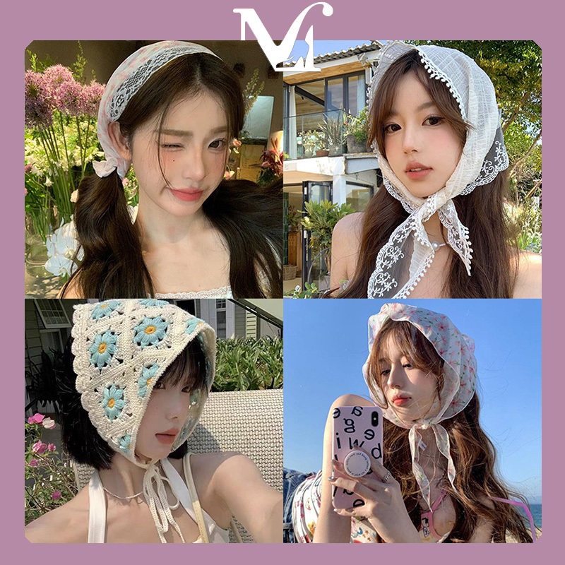 [พร้อมส่งจากไทย] แถบคาดศีรษะมีสไตล์ สุดเท่และน่ารัก สไตล์ลูกไม้  สไตล์ดอกไม้ มีให้เลือกหลากหลายสไตล์และสีสัน
