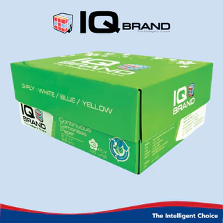 IQ Brand กระดาษต่อเนื่องเคมีสี 9 x 11 3 ชั้น