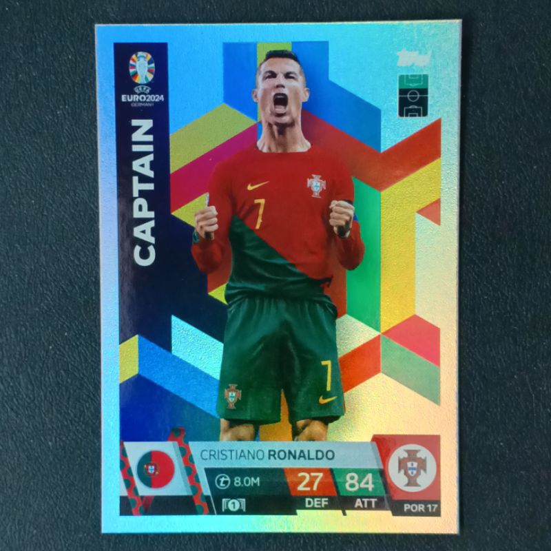 การ์ดฟุตบอล ยูโร 2024 แมตช์แอทแทค กัปตัน ( CAPTAIN TOPPS EURO 2024 MATCH ATTAX SOCCER  )