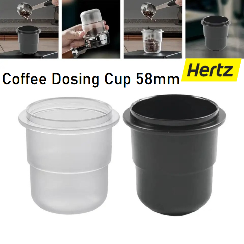 Hertz Cafe ถ้วยโดสกาแฟ 58มม. ป้องกันผงบิน มีให้เลือกสองสี Coffee Dosing Cup