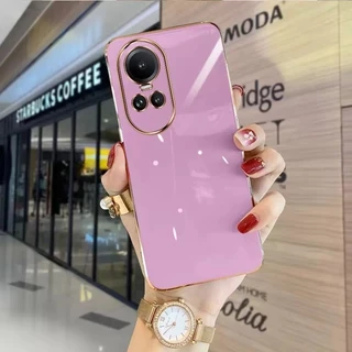 เคส TPU ขอบตรง สำหรับรุ่น Oppo Reno 10 Pro Plusกันกระแทก Forออปโป้ Reno 10