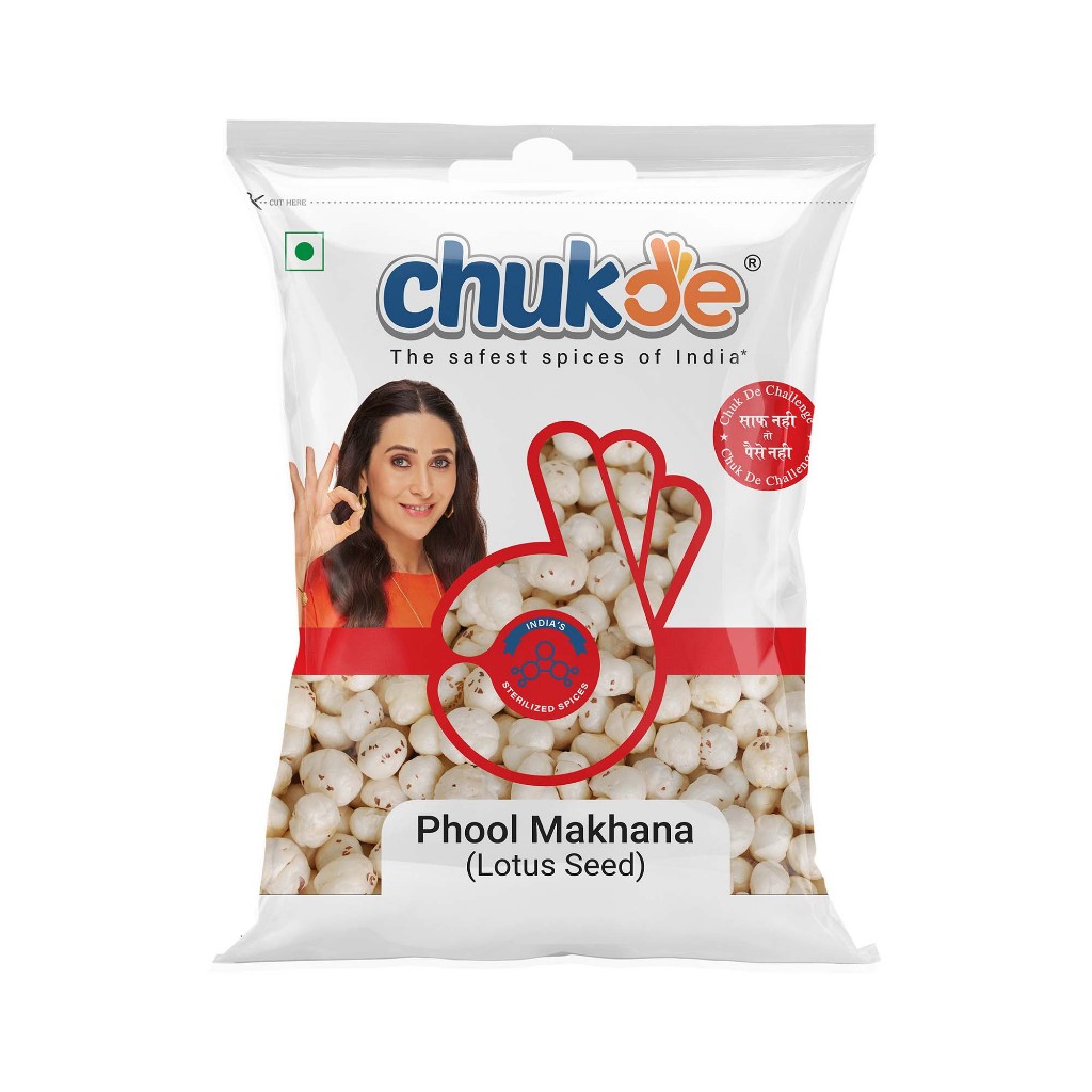 Chukde Spices Phool Makhana superfood Lotus flower 100G เมล็ดดอกบัว