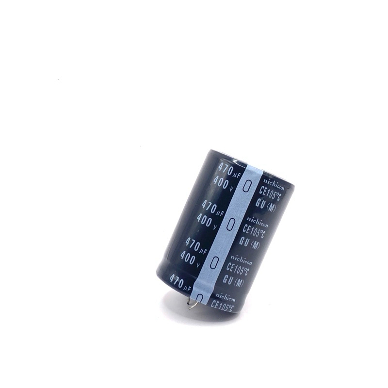 470uf 400V ตัวเก็บประจุอลูมิเนียม อิเล็กโทรไลท์ ตัวเก็บประจุไฟฟ้า คาปาซิสเตอร์ ขาเขี้ยว ของใหม่ ประจุเต็ม