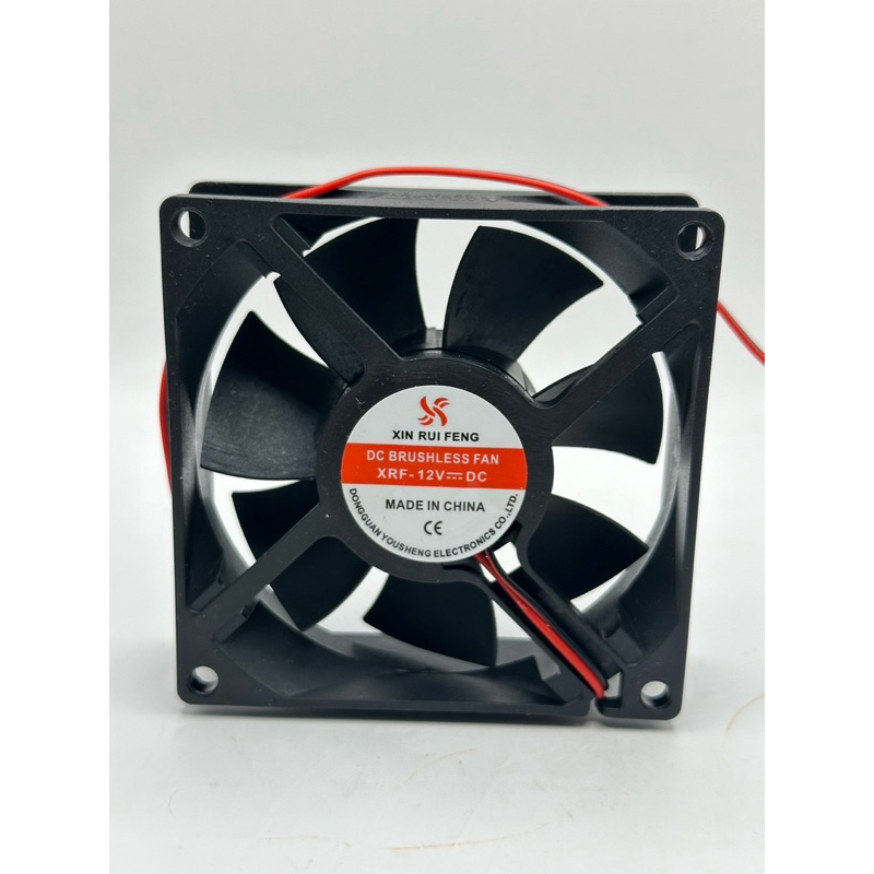 พัดลม XIN RUI FENG DC BRUSHLESS FAN XRF- 12V-.. DC ขนาด 80*80*25mm 3นิ้ว