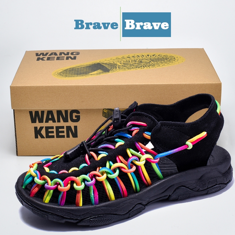 Bayi [ด่วน] [1-2 วัน] keen รองเท้าชายหาดสำหรับผู้ชายและผู้หญิง 35-44 รองเท้าทอสำหรับเด็ก