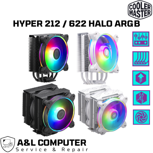 CPU Air Cooler Hyper 212 / 622 Halo ARGB Cooler Master