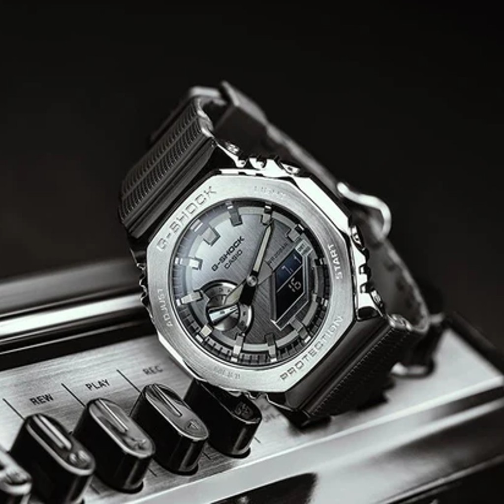 นาฬิกาดีไซค์หรู ดูเท่ ใส่ทำงาน แบบแฟชั่น พร้อมส่ง GM-2100-1A