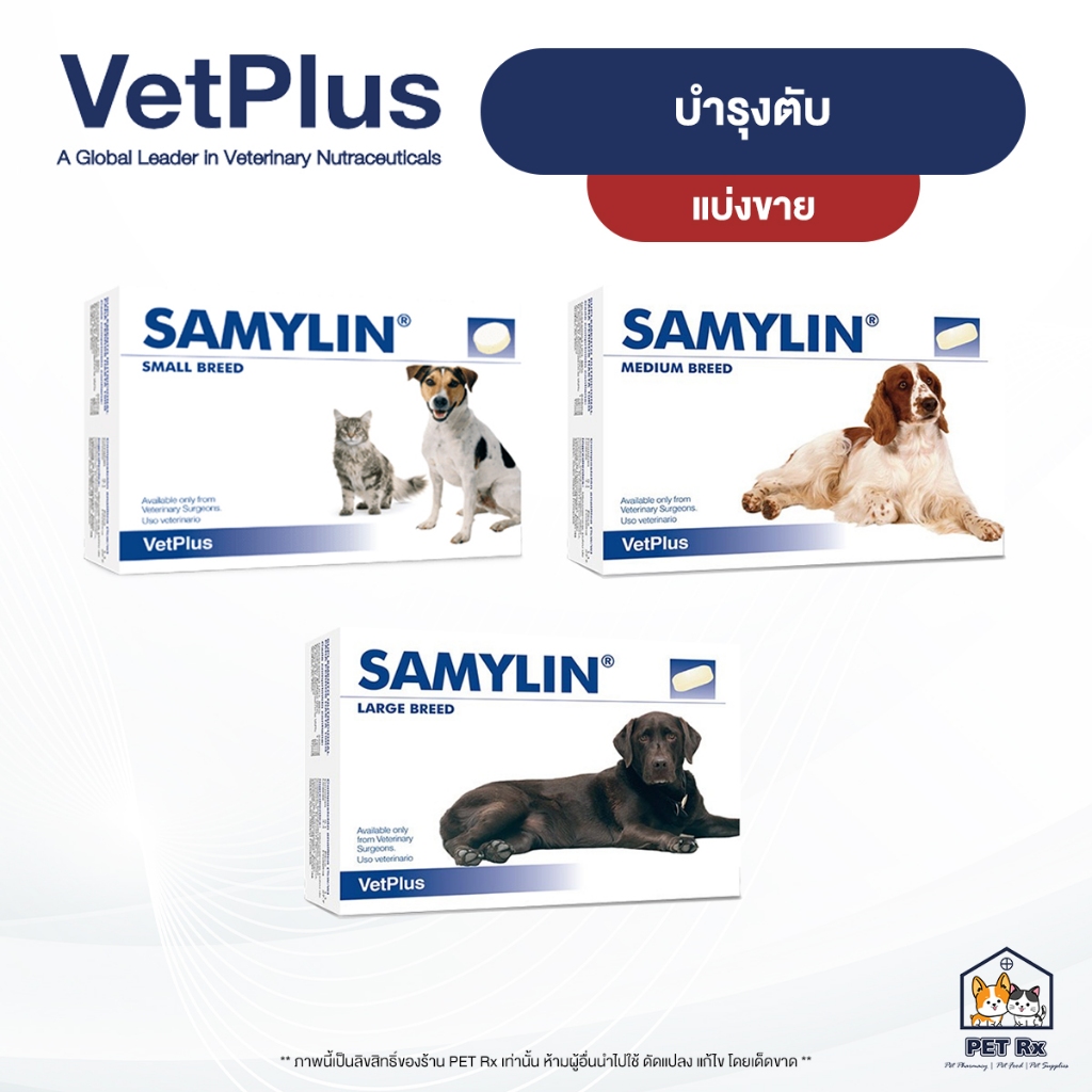 [แบ่งขาย!] SAMYLIN [แท้ ] Small / Medium / Large อาหารเสริมเพื่อบำรุงตับ สำหรับสุนัขและแมว