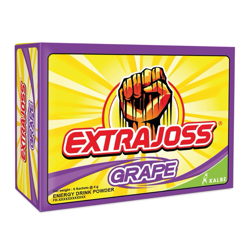 extra joss นํ้าดื่มชูกำลัง หนึ่งกล่องมี 6 ซอง สินค้ามีพร้อมส่ง