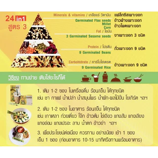 กาบาเมท 🌾 Gabamate ‼️แถมฟรี 3 ซอง ‼️ ธัญพืชเพาะงอก 24 ชนิด