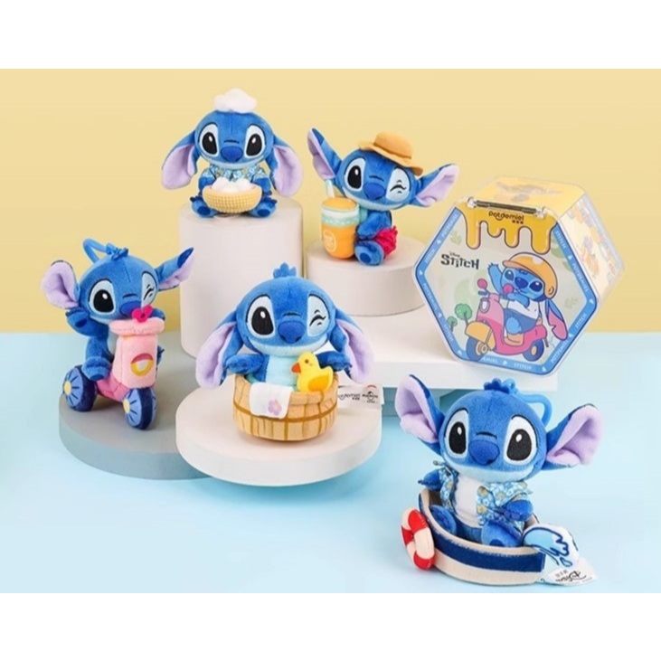 📌[พร้อมส่ง]📌 โมเดลกล่องสุ่ม Potdemiel : Lilo & Stitch I Like Traveling พวงกุญแจสติช งานลิขสิทธิ์ของแท้