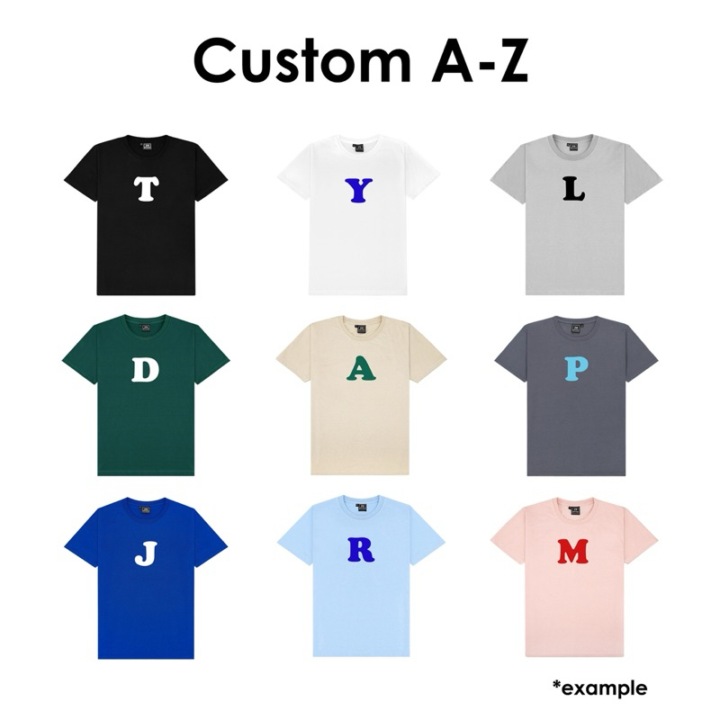 29decem - เสื้อยืดตัวอักษร Custom T-shirt A -Z