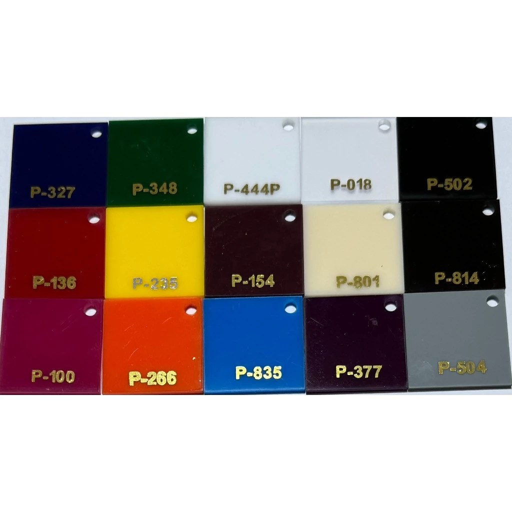 แผ่นอะคริลิคสีๆทึบ ความหนา 1 - 5 มิล ขนาด 30x30 cm มี 17 สี (มีสินค้าพร้อมจัดส่ง)