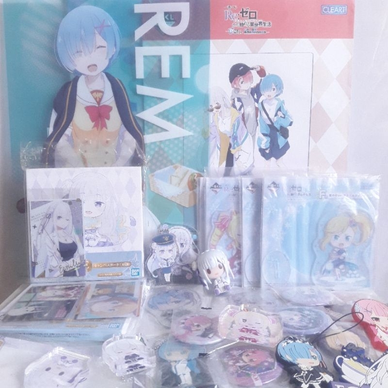 งานจับรางวัลichiban kuji รูปภาพ ชิกิชิ พวงกุญแจเข็มกัดอนิเมะแท้Bandai Re:Zeroหน้า1