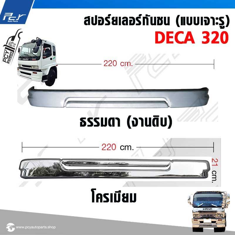 สปอร์ยเลอร์กันชน (เหล็ก-แบบเจาะรู) ISUZU DECA320