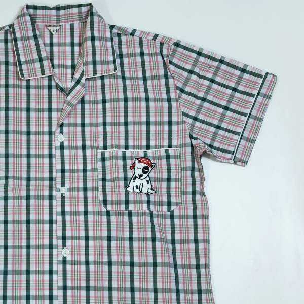 ชุดนอนผู้ใหญ่ (P+P) XL คอปก แขนสั้น-ขาสั้น ลายสก็อต - รูปที่ 2