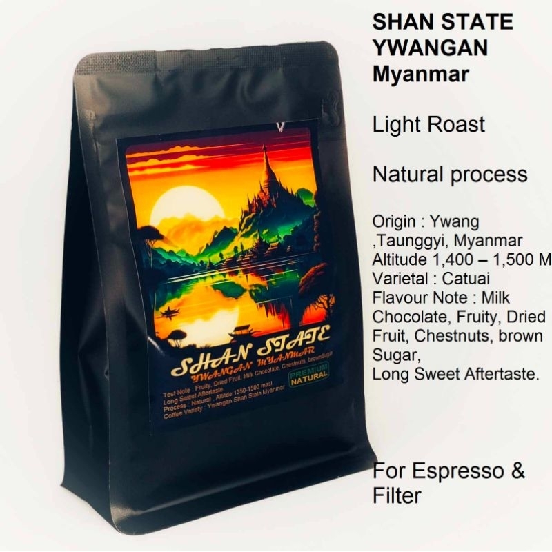 SHAN STATE YWANGAN MYANMAR กาแฟพม่า​ เมียนมาร์​ กาแฟพิเศษ​ พรีเมียม​เกรด​ Natural process SPECIALTY 