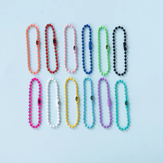 โซ่ไข่ปลา หลากสี สำหรับงานตกแต่ง DIY พวงกุญแจ เครื่องประดับ