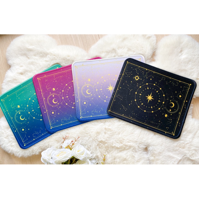 MINI STARDUST DESK TOP MATT:แผ่นรองเมาส์แห่งดวงดาวไซส์มินิ 18x22 cm