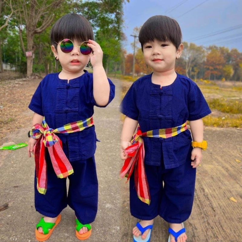(รหัสTn) ชุดหม้อฮ้อมเด็ก ใส่ได้ทั้ง ชาย -หญิง
