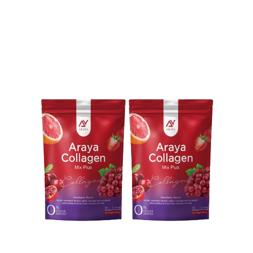 ( 1แถม 1)อารยาคอลลาเจน มิกซ์พลัส Araya collagen mix plus กระจ่างใส ฝ้ากระจางลง คอลลาเจนอารยา