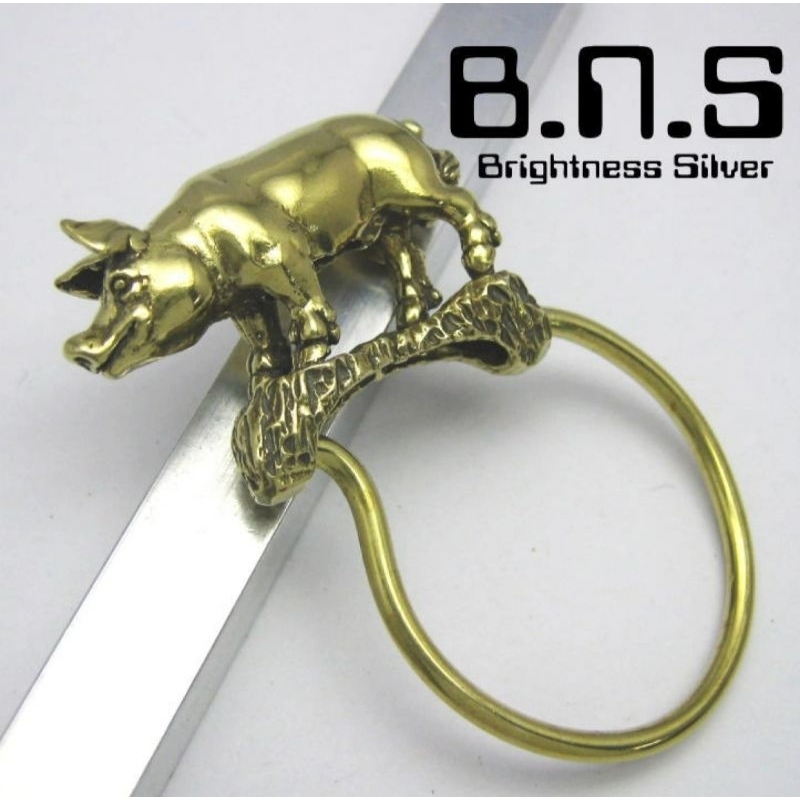 พวงกุญแจK09ทองเหลือง100%