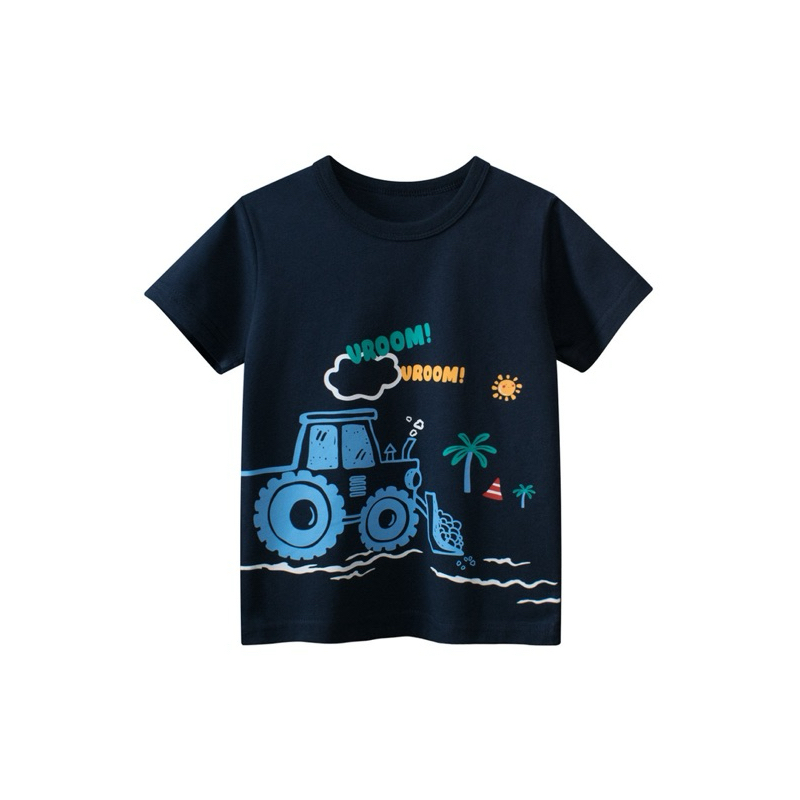 27kids เสื้อยืดเด็ก 9555 รถ VROOM VROOM