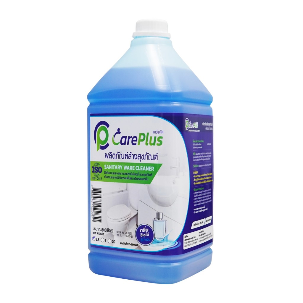 Careplus ผลิตภัณฑ์น้ำยาล้างห้องน้ำ สีฟ้า กลิ่นชิเซโด้
