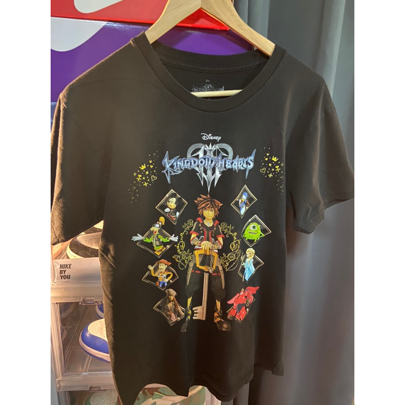 Disney Kingdom Hearts Black Tshirt เสื้อแขนสั้นมือสอง