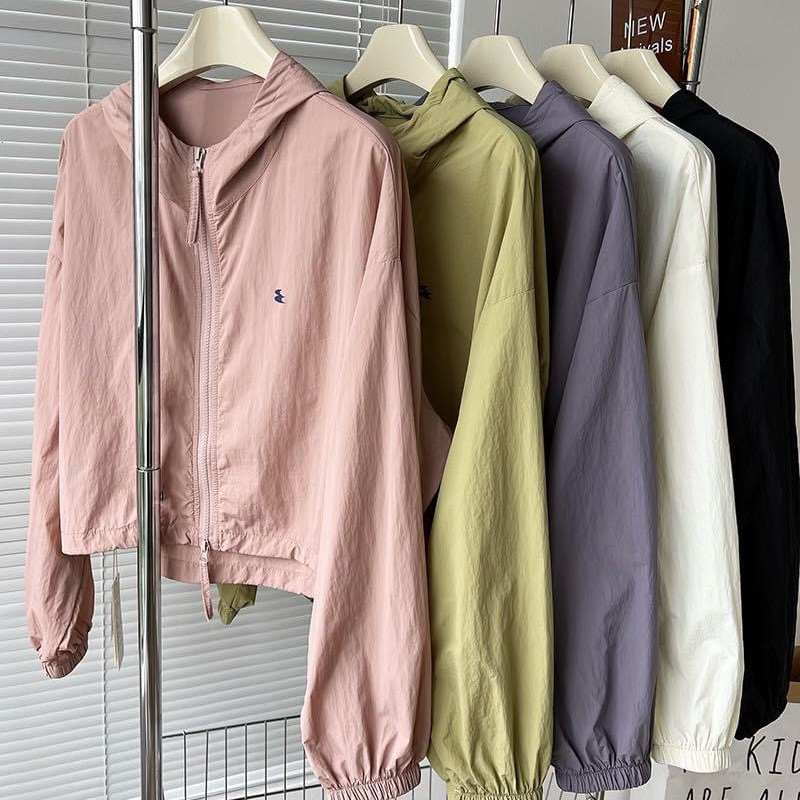 เสื้อคลุมกันแดด ผ้าร่ม มีฮู้ด ใส่สบาย ไม่ร้อน