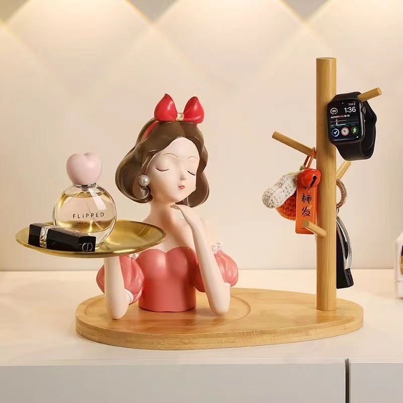 🌸L·Z·Lovely ของตกแต่งบ้าน🌸ที่เก็บเครื่องประดับ ของตกแต่ง ของแต่งบ้าน ของขวัญขึ้นบ้านใหม่ (สโนว์ไวท์)