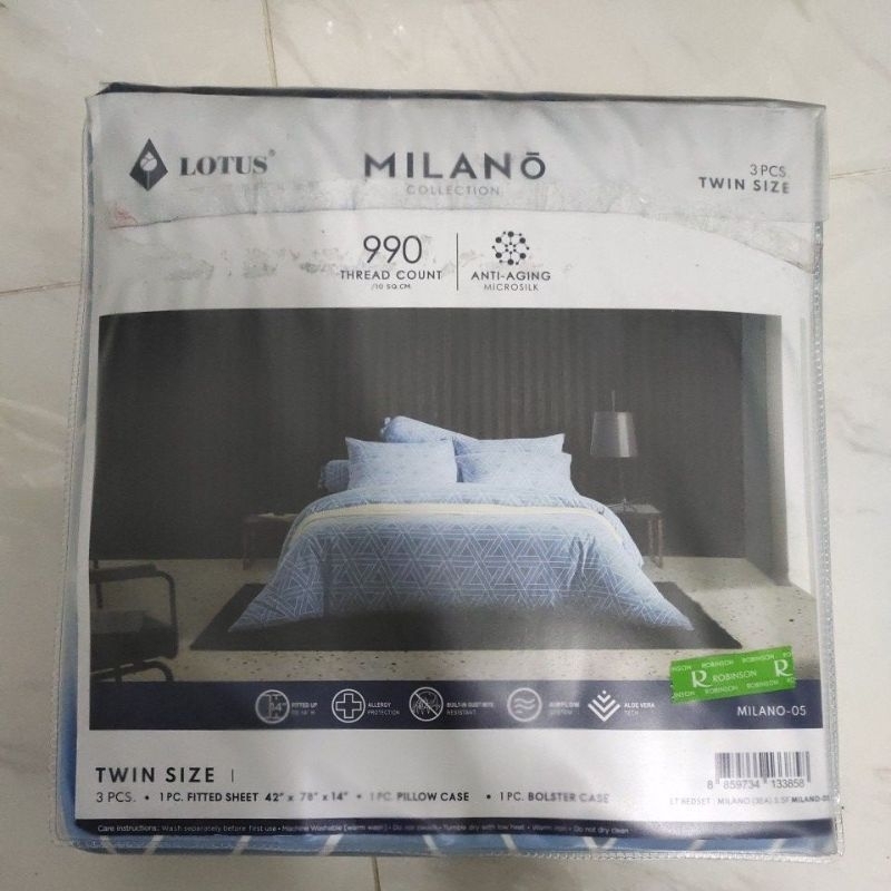 ผ้าปูที่นอน โลตัส Milano 3.5ฟุต
