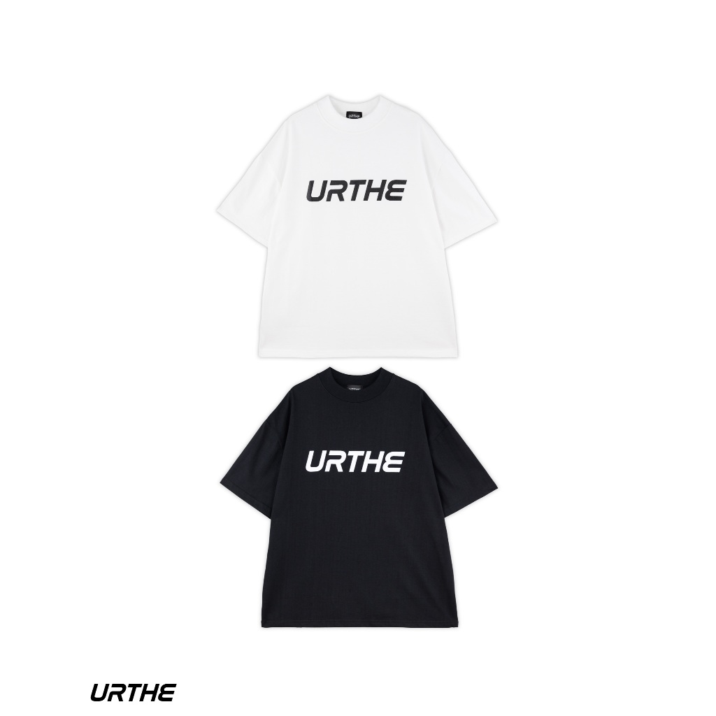URTHE - เสื้อยืด เเขนสั้น สกรีนลาย รุ่น HIGH NECK