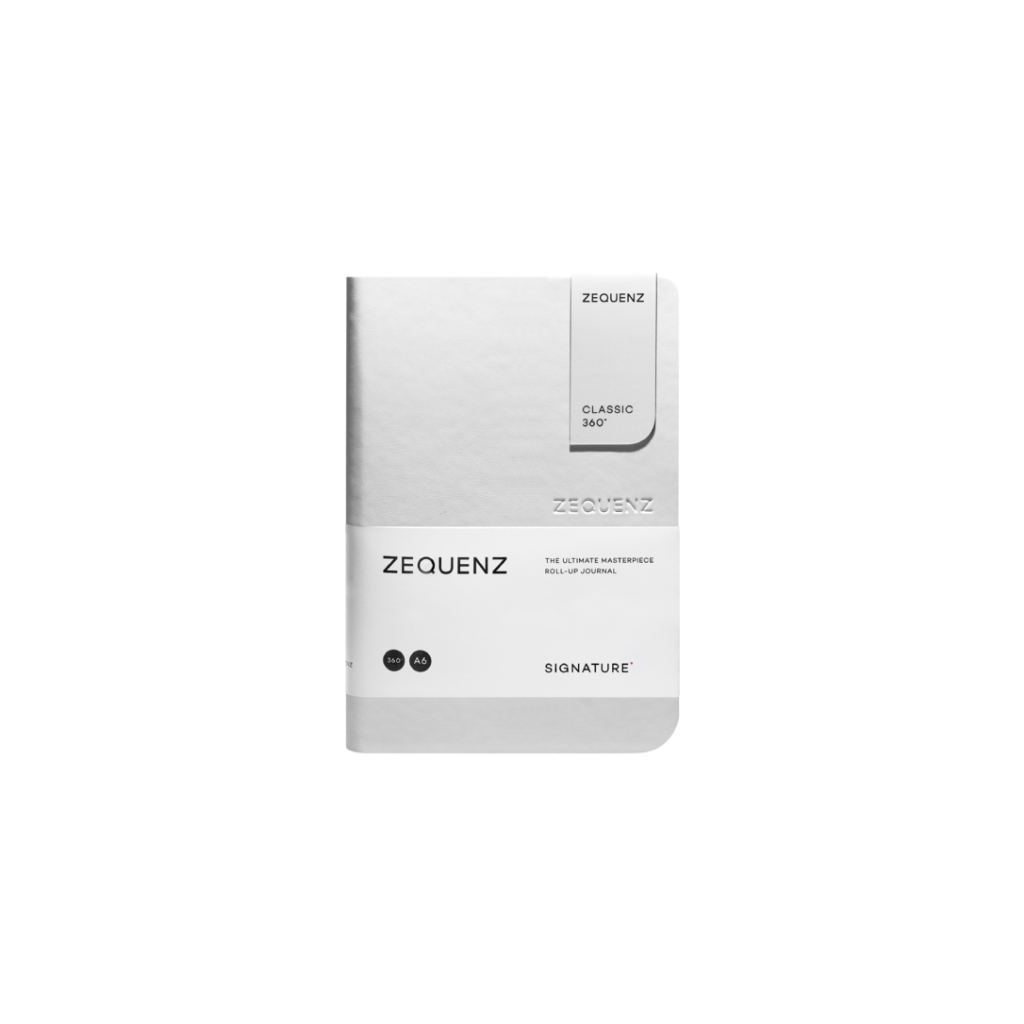 ZEQUENZ Signature Classic A6  “White” สมุดโน๊ต Zequenz สีขาว ขนาด A6