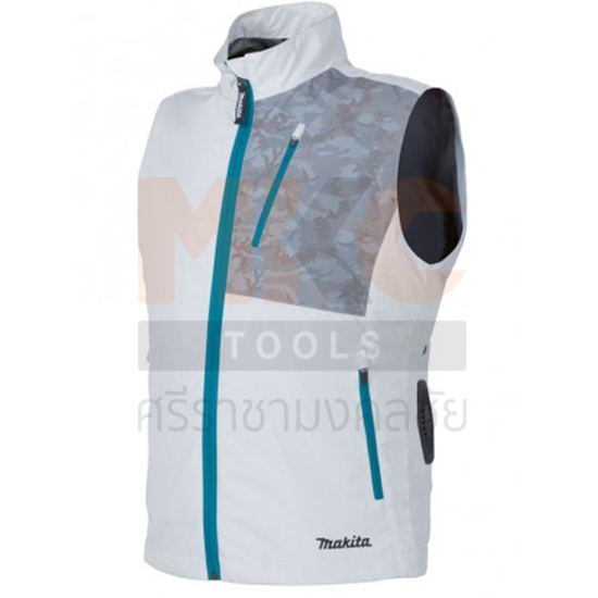 MAKITA เสื้อกั๊กพัดลมไร้สาย กระเป๋า 3 ช่อง DFV210ZL #L(เสื้อเปล่า)