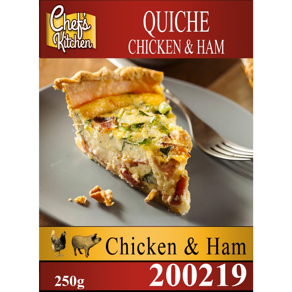 CHEF'S KITCHEN Homemade Chicken & Ham Quiche 5-Pack 1250g